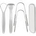 Stainless Steel Tongue Scraper Set - Safe & Easy Tongue Cleaner for Bad Breath Relief | International Shipping - Buy Online on GoSupps.com