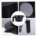 PopetPop Hair Dye Tools Set - 4 Plastic Oil Bowls with Handles for Professional Hair Dyeing - 14x14x6cm Black Fermentation & Application - Buy Online on GoSupps.com