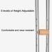 Medical Underarm Crutches Crutches for Walking Aluminum Crutches Comfort Handle Crutches for Walking Rehabilitation Training Independence - Buy Online on GoSupps.com