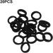 Ailan 20 Pieces Hair Ring High Elasticity Preppy Style Adjustable Decorative Snag Free Ponytail Holder Hairs Rope Accessories Black - Buy Online on GoSupps.com