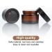 UENXRXE 6 Pieces Amber Glass Jars 5 ml Cream Jars Cream Containers Brown Glass Containers Refillable Empty Containers for Cosmetics Essential Oils Creams Lotions - Buy Online on GoSupps.com