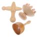 Magiclulu 1 set household cupboards Bookwood massage device Schaubebrett wood therapy massage mug mushroom head massager massage set thigh massage device Small massage cup head massage