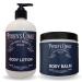 Payden's Cobalt Blue Woods For Men Scented Body Lotion and Body Balm Set 12 Oz Lotion - 16 Oz Body Balm