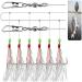 OriGlam 6pcs Luminous Fishing Rigs with Real Fish Skin, Glow Beads, and High Carbon Hooks - Ideal for Freshwater and Saltwater Fishing - Buy Online on GoSupps.com