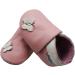 Mejale Soft Leather Slippers for Children 12-18 Months - Rose Papillon | First Steps Shoes - Buy Online on GoSupps.com