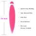 Pre Stretched Hot Pink Braiding Hair 26 Inches 8Packs/Lot - Itch Free Yaki Texture Synthetic Fiber Crochet Braiding Hair Extension - Hot Water Setting - Best Quality for Stylish Braids - Buy Online on GoSupps.com