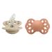 BIBS Infinity Silicone Pacifier 2-Pack - BPA-Free Suction Set, Made in Denmark - Size 1 (0-6 Months) Vanilla/Peach - Buy Online on GoSupps.com