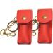 Lipstick Keychain Holder | Lip Balm Keychain | 2pcs Red Pouch Bags for Women | Purse Storage Solutions - Buy Online on GoSupps.com