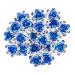 WOIWO 20 PCS Crystal Hair Pins Rose U-sharped Design Metal Hair Pins Fit for Women and Girls Hair Jewelry Accessories  Blue