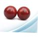 Beaupretty 6-Pack Wooden Hand Chinese Balls | Finger Exercise Stress Relief Massage Balls for Gym & Wrist Workout | Bamboo & Red - Buy Online on GoSupps.com