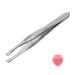 LIGUSTRUM Silver Tone Stainless Steel 3.5 Inch Tweezers for Eyebrows