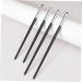 BIUDECO 4pcs Black Eyeliner Precision Brush Horse Hair Women Makeup Tools Eye Makeup Kit - Buy Online on GoSupps.com