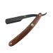 Uonlytech Wooden Handle Straight Edge Barber Razor - Vintage Folding Metal Hair Shaper for Men - Professional Shaving Tool - Buy Online on GoSupps.com