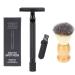 Double Sided Shaver Kit for Men | Hand Shaver Set with Brush & Case | Premium Shaving Accessories - Buy Online on GoSupps.com