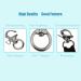 QIANJIEER Swivel Ring Quick Release Shackle - 316 Stainless Steel Ring Snap Shackle  2.55"  Load Capacity 595LBS  Silver - Buy Online on GoSupps.com