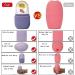 B&B Bunny & Berry Facial Ice Roller - Pink Silicone Skin Massager for Glowing Tightened Skin & Brightening Cold Therapy - Buy Online on GoSupps.com