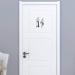 3-Piece Crossed Legs Bathroom Toilet Restroom Door Symbol Sign Set - Funny Home & Office Decor - Buy Online on GoSupps.com