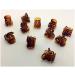12PCS Mini Small Plastic Hair Clips Claws Pins Clamps Hairpin for Girls Kids Women Coffee Color - Buy Online on GoSupps.com