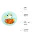Silicone Baby Plate with Suction | Divided Duck Dishes for Kids | BPA-Free & Microwave Safe | Green - Buy Online on GoSupps.com