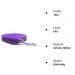 Mystique Rubberized Towline 20mm with Hand Loop & Standard Carabiner - 15m Purple | International Shipping Available - Buy Online on GoSupps.com