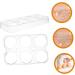 RORPOIR 2pcs Fridge Eggs Egg Holder Refrigerator Kitchen Egg Holder Egg Racks Egg Tray Storage Box No Cover - Buy Online on GoSupps.com