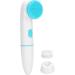 Buy Silicone Facial Cleaning Brush - 2 in 1 Electric Exfoliating Face Cleaner for Deep Skin Cleansing (Blue) - International Shipping Available - Buy Online on GoSupps.com