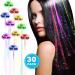 30 Pack LED Light-Up Fiber Optic Hair Barrettes | Multicolor Flash Clip Braid | Party Favors for Bar Dancing | Acooe (30pcs) - Buy Online on GoSupps.com