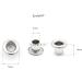 CRAFTMEMORE 2MM Tiny Grommets Eyelets Self Backing - 200PCS for Bead Cores, Clothes, Leather, Canvas (Silver) - Buy Online on GoSupps.com