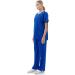Banhada V-Neck Top 7-Pocket Scrub Set for Women - 4-Way Stretch, Lightweight, Comfortable - Royal Blue (5X-PLUS) - Buy Online on GoSupps.com