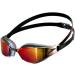 Speedo Fastskin Hyper Elite Adult Mirrored Goggles - Unisex One Size Black/Oxide Grey/Fiery Gold - Best Performance Swim Goggles for Competitive Athletes - Buy Online on GoSupps.com