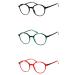 Reading glasses round with beautiful large glasses in red green black for women men Light plastic narrow bracket xl reading aid visual aid all diopters diopters: diopters 2.5 color: red