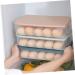 Mikikit Kitchen Egg Tray 3pcs Egg Storage Box Eggs Drawer Storage Bins Egg Storage Tray Egg Tray Storage Rack re-usable - Buy Online on GoSupps.com