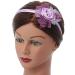 Thin Pink Silk Rose Flower Alice/Hair Band/HeadBand - Buy Online on GoSupps.com