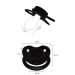 CutiePlusU Adult Size Pacifier - Large Teat Shield in Black | Perfect for Comfort & Relaxation | Shop Internationally - Buy Online on GoSupps.com