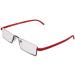 Kokobin Ultra-Light TR90 Reading Glasses - Half-Frame Metal Visual Aid with Case for Men & Women - +1.25 Diopters (Red) - Buy Online on GoSupps.com