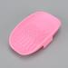 KOMUNJ Silicone Brush Cleaner Silicone Cosmetic Brush Cleaning Mat for Home Travel Easy to Clean Suitable for Dry Cosmetics Pink - Buy Online on GoSupps.com