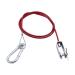 Stainless Steel Trailer Dismounting Safety Rope With U Shaped Clip And Carabiner Fork Ensure Safe Stable Towing Journey Trailer Safety Rope U Shaped Clip Towing Rope Car Trailer Safety Rope Boats Rope