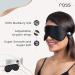 R.o.s.s 100% Mulberry Silk Sleep Mask - Premium Black Eye Mask for Ultimate Comfort and Blindfolding - Buy Online on GoSupps.com