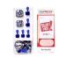 KISS imPRESS Gel Navy Blue Pedicure Nails - Mai Tai | Easy Press-On for Toes - Buy Online on GoSupps.com