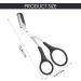 Professional Eyebrow Scissors with Comb for Precision Trimming - Non Slip Finger Grips - Hair Removal Beauty Tool for Men and Women - Buy Online on GoSupps.com