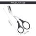 CONTINUAL Eyebrow Scissors Stainless Steel Professional Precision Eyebrow Trimmer Tool with Comb Small Eyebrow Grooming Beauty Tool for Men Women (Black) - Buy Online on GoSupps.com