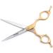 Moontay 6.5 Professional Curved Pet Grooming Scissor - 440C Japanese Stainless Steel, Ultra-Light Aluminum Handle, Dog Cat Shear/Scissor - Gold 6.5 Straight Cutting - Buy Online on GoSupps.com