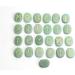 Natural Crystal Rough Natural Green Carved Crystal Palm Stones Engraved Pagan Lettering Wiccan Rune Stones Set with A Pouch - Stones - Buy Online on GoSupps.com