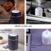 Portable Mini Car Humidifier 300ml with Night Light - Grey Essential Oil Diffuser - Buy Online on GoSupps.com