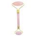 rockcloud Natural Crystal Stone Roller Massager Double Neck Face & Neck Massage Therapy Anti-Aging Wrinkle Healing Slimming Skincare Tool Rose Quartz