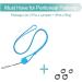 Quick Dry Silicone Lanyard Set for Peritoneal Dialysis - Blue | 2 Lanyards + 4 Rings | Shower Accessories for Men and Women - Buy Online on GoSupps.com