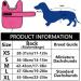 Buy Geyecete Adjustable Waterproof Dog Raincoat for Dachshunds - Reflective Straps & Velcro Fastener - Pink | Perfect for Miniature Dackels (47-50cm) - Buy Online on GoSupps.com