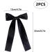 2 Pack Hair Bows for Girls and Women Large Bow Hair Clips Hair Barrette with Long Silky Satin Black Hair Accessories for Girls(Black) - Buy Online on GoSupps.com