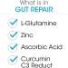Gut Repair Powder - L-Glutamine, Curcumin, Zinc & Vitamin C Supplement for Digestive Health (5.71oz - 30 Servings) - Buy Online on GoSupps.com