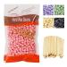 Aoonar Wax Warmer Heater Wax Hair Removal Waxing Kit Wax Dpilation Set (500G Wax Beans & 50Pcs Sticks)